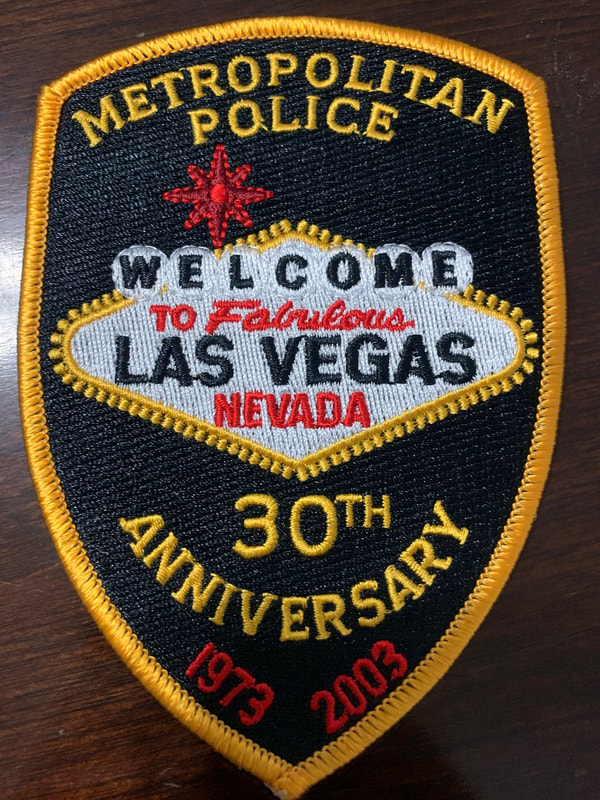 LAS VEGAS METRO POLICE PATCH 45 YEARS OF SERVICE 1973 2018 NEVADA LVMPD RARE TBL 